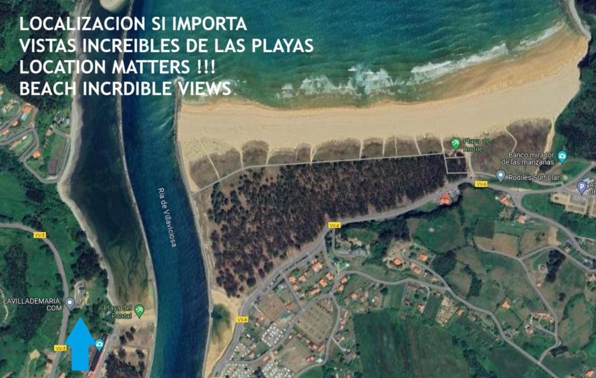 La Villa De Maria I Playa Beach El Puntal Asturias فِيافيثيوسّا المظهر الخارجي الصورة
